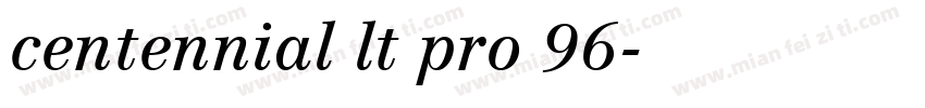 centennial lt pro 96字体转换